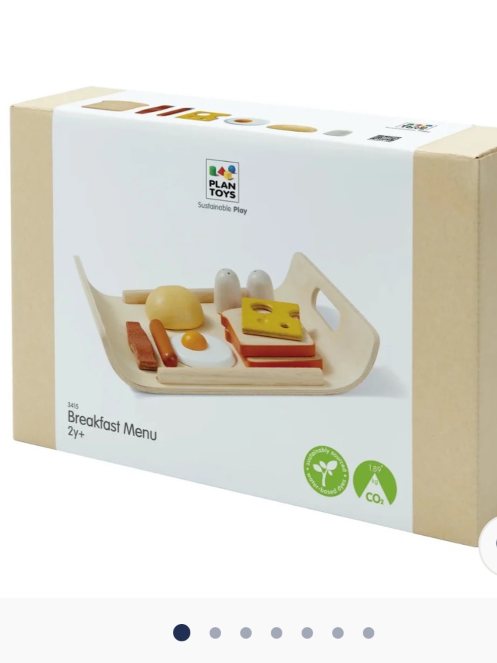 Plan Toys breakfast menu set (new, unopened box)